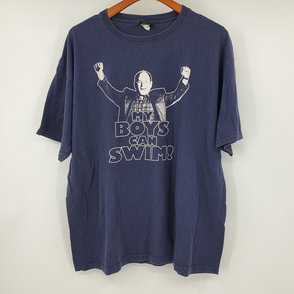 Vintage Seinfeld George Costanza My Boys Can Swim T Shirt 2XL Ripple Junction 90